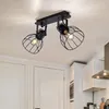 Plafonnier, brun, spots réglables, design cage, L 33,5 cm Voir les images du produit 11