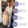 Tropi® Bambus Müllsackständer für Gelbe Säcke – 80L Gelber Produktbild-Vorschau 4