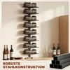 HOMCOM Weinregal Flaschenregal zur Wandmontage für 8 Produktbild-Vorschau 6