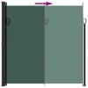 vidaXL Tenda laterale estensibile Verde scuro 200x300 cm Anteprima dell’immagine prodotto 5