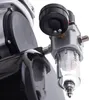 A close-up view of an air compressor's pressure gauge and filter. Podgląd zdjęcia produktu
