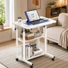 Mobiler Betttisch mit Rollen Höhenverstellbar 60 × 40 × Produktbild-Vorschau 7