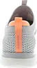 The back view of a grey and orange sneaker. Produktbild-Vorschau