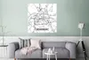 MuchoWow® Poster Karte - Regenburg - Stadtplan 75x75 cm - Produktbild-Vorschau 5