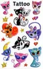ZDesign KIDS Kinder-Tattoos "Katzen" bunt 1 Blatt à 9 Produktbild-Vorschau 2