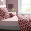 Bettwäsche 4 teilig Set Baumwolle 135x200 cm Rot Rosa Produktbild-Vorschau 3