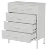 Lendo Online Ladekast Metaal 80x40x100 cm Wit Productafbeelding-voorbeeld 4