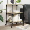vidaXL Stojak na drukarkę 3 półki dąb sonoma 50x41x75 cm Podgląd zdjęcia produktu 4