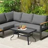 Outsunny Beistelltisch Hartglas Kaffeetisch Couchtisch mit Produktbild-Vorschau 8