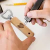 Gravierbare Flaschenöffner aus Holz, 16 Stück tragbare Produktbild-Vorschau 6