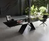 DELIFE Esstisch Edge 200-300x100 Reliefglas Rauchschwarz Produktbild-Vorschau 1
