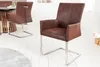 riess-ambiente Freischwinger Stuhl SAMSON dark coffee mit Produktbild-Vorschau 2