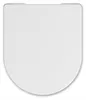 Toaletní sedátko – bílé – 44,5 cm × 36,5 cm – pomalé Náhled obrázku produktu 3