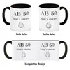 Ab 50 hängt´s abwärts Kaffeebecher Schwarz Besonders Produktbild-Vorschau 4