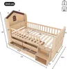 Lit enfant Merax 90 x 200 cm, forme maison, lit mezzanine Voir les images du produit 5