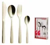 A set of cutlery and a boxed set of cutlery are displayed against a white background. Produktbild-Vorschau