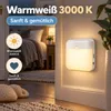 3 sztuki lampki nocnej LED z czujnikiem ruchu, zasilanej Podgląd zdjęcia produktu 3