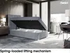 MEBLINI Boxspringbett mit Bettkasten - Gepolstert Produktbild-Vorschau 3