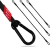 ECENCE 3x Spanngummi mit Karabiner aus Edelstahl 1x100cm, Produktbild-Vorschau 1