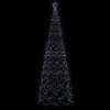 vidaXL LED-Weihnachtsbaum Kegelform Kaltweiß 1400 LEDs Produktbild-Vorschau 10