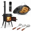 Premium Gusseisen Kazan Set 15 L mit Ofen Utschak Feuerofen Produktbild-Vorschau 1