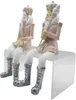 Nussknacker Set 2 Stück Polyresin 6x6x12/21 cm Rosa Weiß Produktbild-Vorschau 2