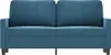 vidaXL divano a 2 posti blu 140 cm in velluto Anteprima dell’immagine prodotto 3