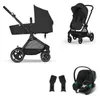 Cybex EOS 3-in-1 Kinderwagen-Set Moon Black mit Aton B2 Produktbild-Vorschau 5