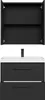 Badmöbel Komplettset Florence 60 x 35 cm Schwarz Matt - Produktbild-Vorschau 3