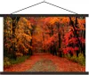 MuchoWow® Textilposter Herbst - Wald - Laub 150x100 cm mit Produktbild-Vorschau 1
