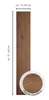 Robuste, braune PVC-Designplanke mit der Abmessung 15,24 x 91,44 cm Produktbild-Vorschau