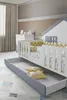 Modernes Montessori Hausbett mit Kommode Stilvolles Design Produktbild-Vorschau 2