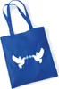 Huuraa Jutebeutel Friedenstauben 10 Liter Bright Royal Produktbild-Vorschau 1