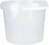 Kunststoffeimer mit Deckel 4L | PP | rund | Transparent 50 Produktbild-Vorschau 3