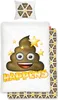 Pościel Emoji Shit Happens / zabawna poszwa na kołdrę Podgląd zdjęcia produktu 1