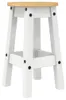 vidaXL Juego de 3 piezas para bar, color blanco, madera Vista previa de la imagen del producto 6