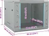 vidaXL Netzwerkschrank mit Speicher Grau 60 x 60 x 50 cm Produktbild-Vorschau 7