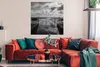 MuchoWow® Poster Wattenmeer - Schwarz - Weiß - Wolken Produktbild-Vorschau 2