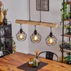 Torano »Torano« Hängelampe aus Metall/Holz in Schwarz/Natur Produktbild-Vorschau 1