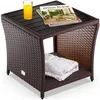 Casaria Tavolino in Polyrattan Piano in WPC 45x45x40cm Anteprima dell’immagine prodotto 9