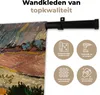 MuchoWow® Wandteppich Wandbehang Landschaft mit einem Haus Produktbild-Vorschau 3