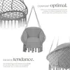Fauteuil suspendu Samira - gris Voir les images du produit 3