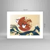 Poster - Poster ohne Rahmen - Reiher Sonne Meer - 40x30 cm Produktbild-Vorschau 4