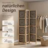 Homestyle4u Paravent Raumteiler 3 teilig Holz Trennwand Produktbild-Vorschau 6