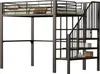 Hochbett 140x200 cm, stabile Metallkonstruktion mit Produktbild-Vorschau 8
