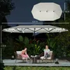 Outsunny Sonnenschirm mit LED Doppelsonnenschirm 440 x 256 Produktbild-Vorschau 3