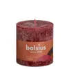 Bolsius Rustik Stumpenkerze Samtrot 100/100mm Produktbild-Vorschau 1