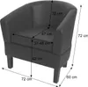 Fauteuil Lounge HWC-O17, Fauteuil Club Fauteuil Cocktail, Voir les images du produit 11