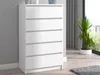 Roe Furniture | Kommode 60 cm - 5 Schubladen - Weiß Matt - Produktbild-Vorschau 2
