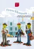 Three frog figurines dressed as construction workers are standing in front of a stylized cityscape with construction cranes and buildings. Produktbild-Vorschau